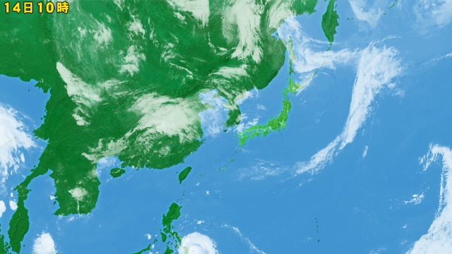 衛星画像 アジア広域