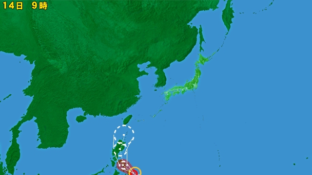 台風情報 アジア広域